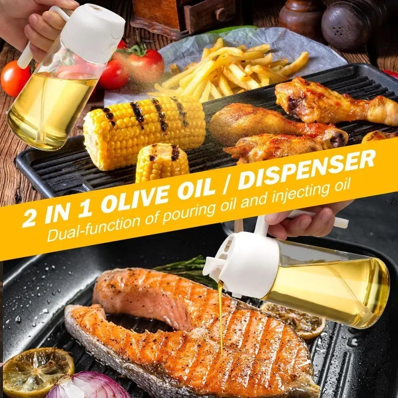 2pcs Oil Spray Dispenser Sprayer Pourer Oil Empty