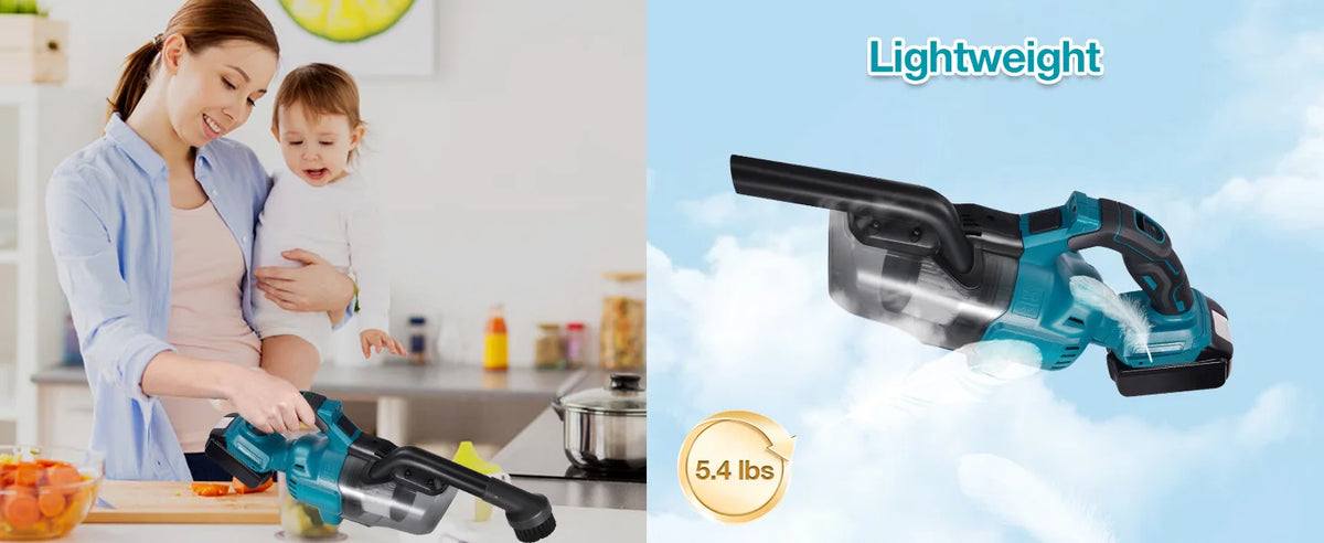 Electric Vacuum Cleaner Handheld Cordless Vacuum Car Dual
