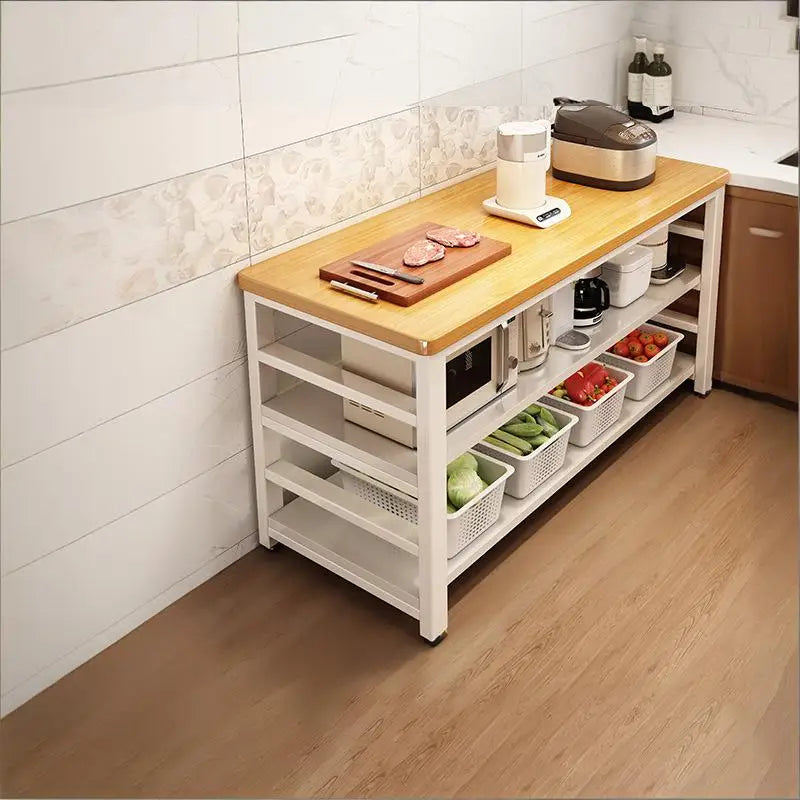 Storage Rack Floor-Standing Multi-Tiered Workbench Storage
