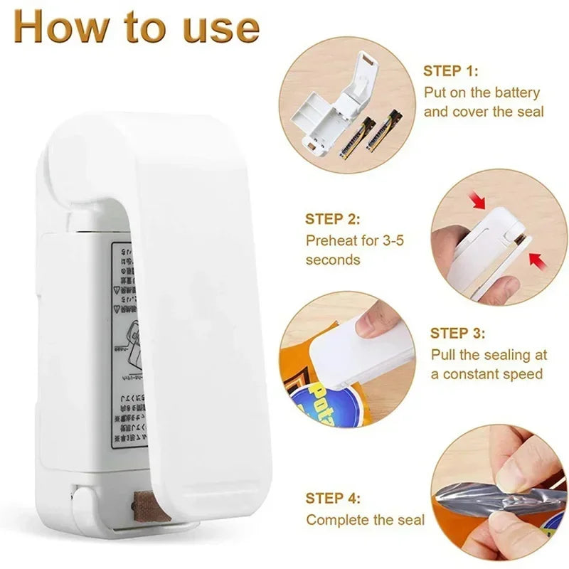 1pcs Plastic Bag Clip Sealing Machine Food Storage