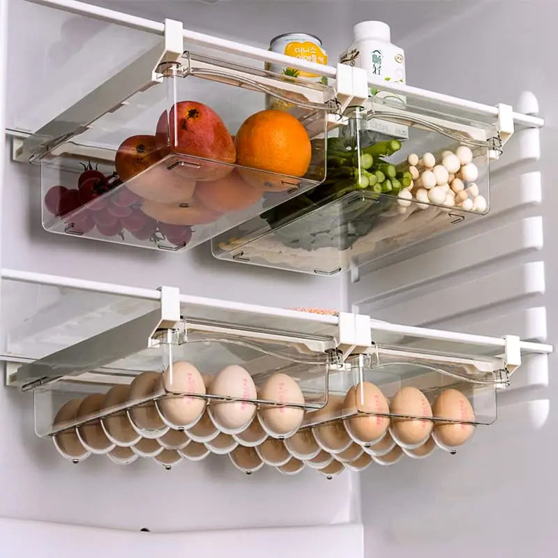 Refrigerator Egg Storage Box Drawer Style Food Fruit