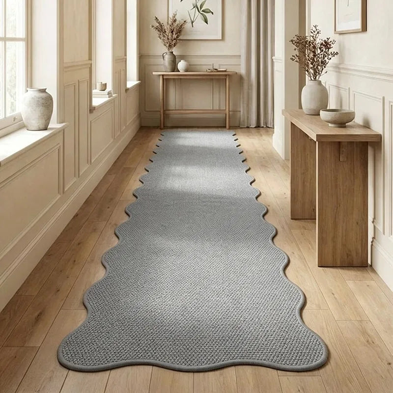 Solid Tone Faux Sisal Runner Rugs Decoration Long