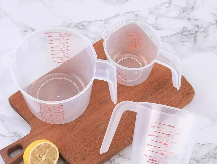 3pcs 250/500/1000ml Measuring Cups Easuring Cup Plastic Jug