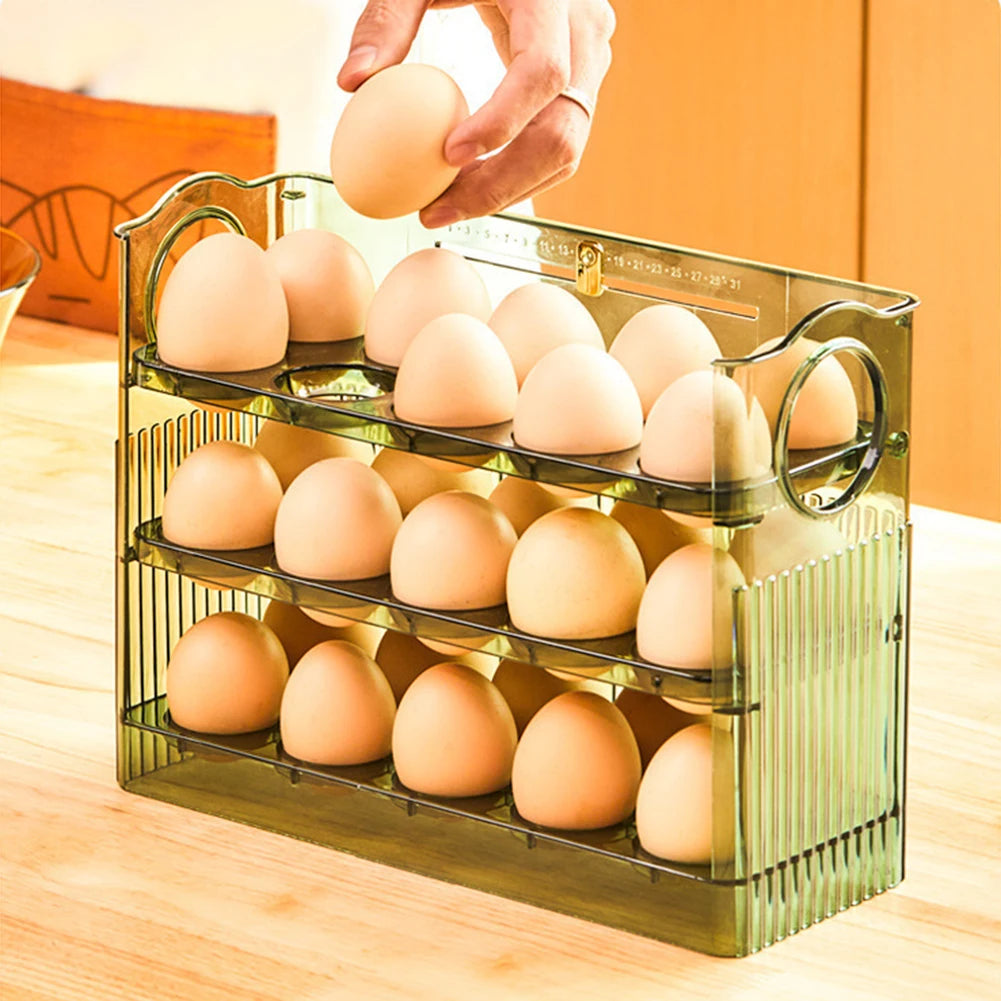Egg Holder Large Capacity Egg Fridge Storage Box
