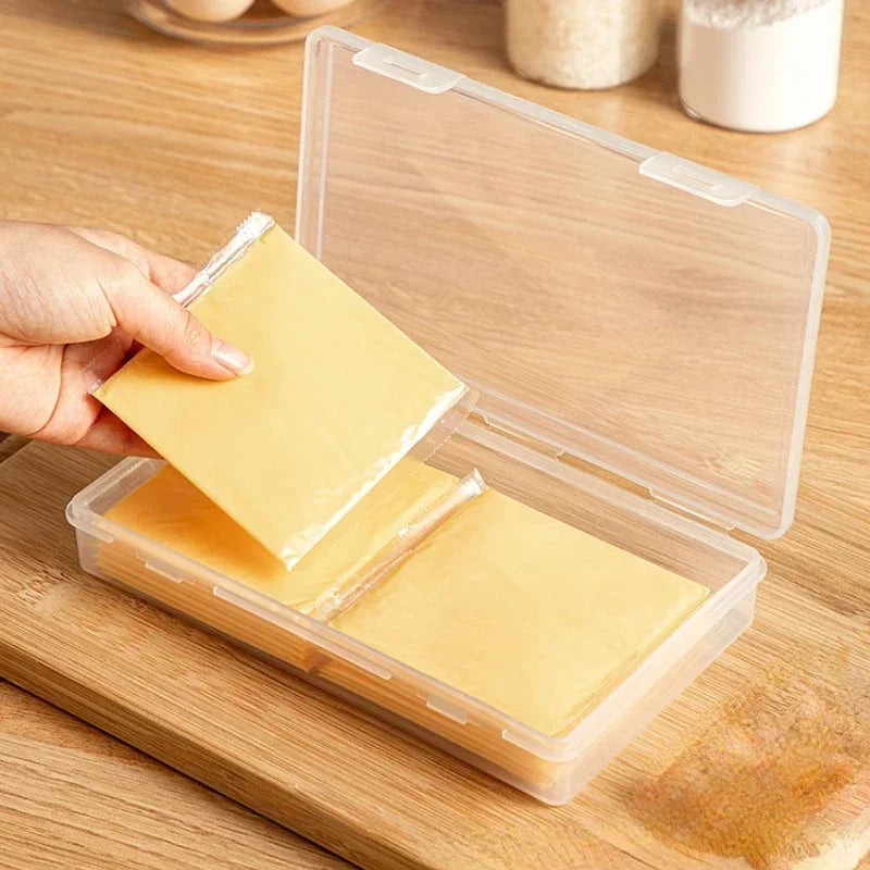 Reusable Cheese Storage Container Transparent Food Seal Box