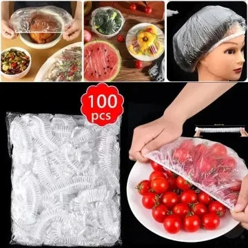 100pcs Disposable Fresh-Keeping Cover Plastic Food Storage Covers