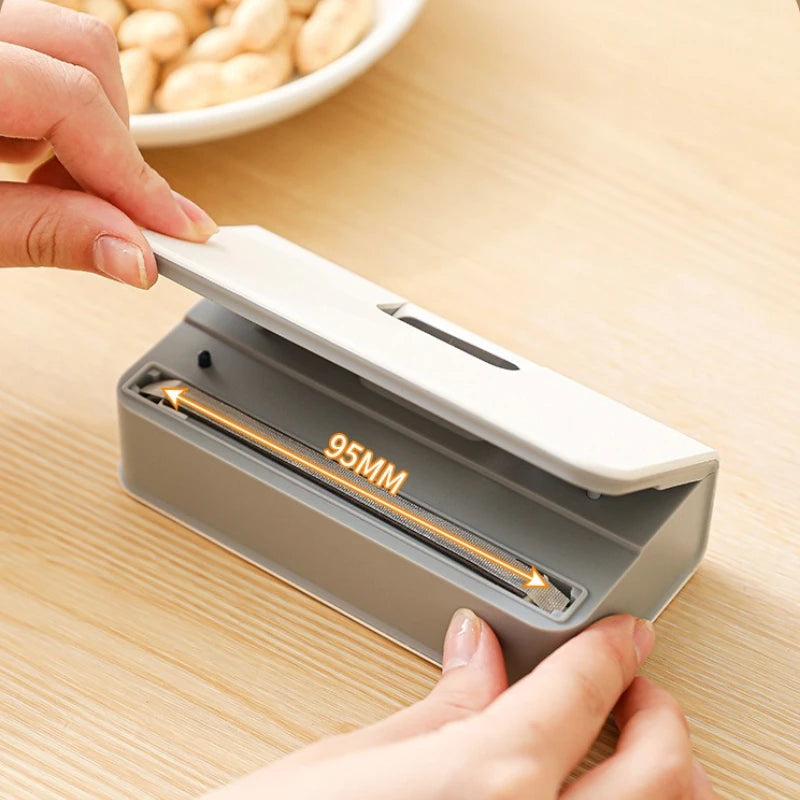 Compact In Rechargeable Bag Sealer Heat Seal Cutter