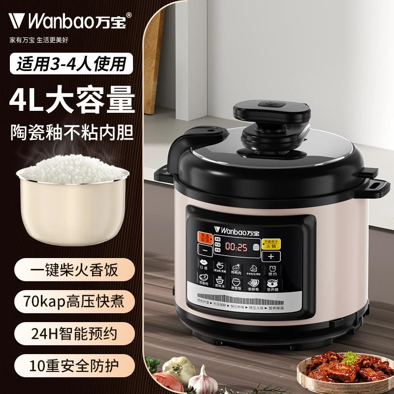 Electric Pressure Cooker Stainless Steel Smart Rice Cooker