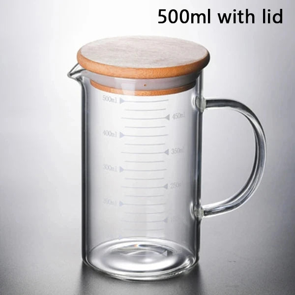 Ywdl 250-1000ml Food Grade Glass Measuring Cups Kettle