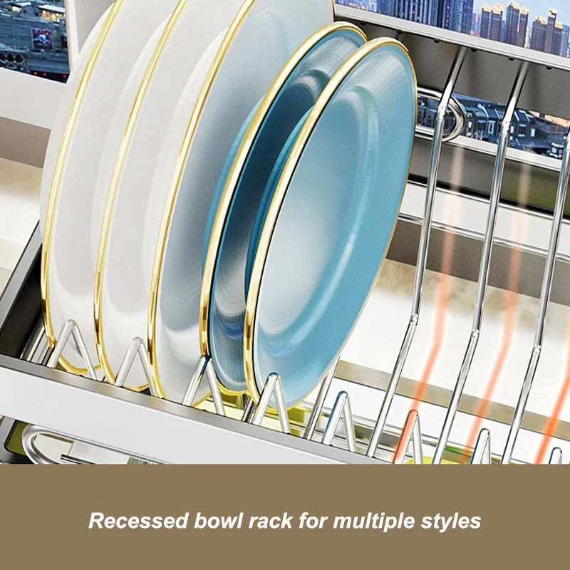 Storage Rack Countertop Sink Shelf Bowl Draining Rack