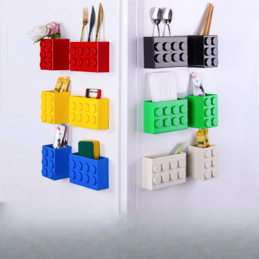 Large Magnetic Fridge Organizer - Plastic Magnetic Storage