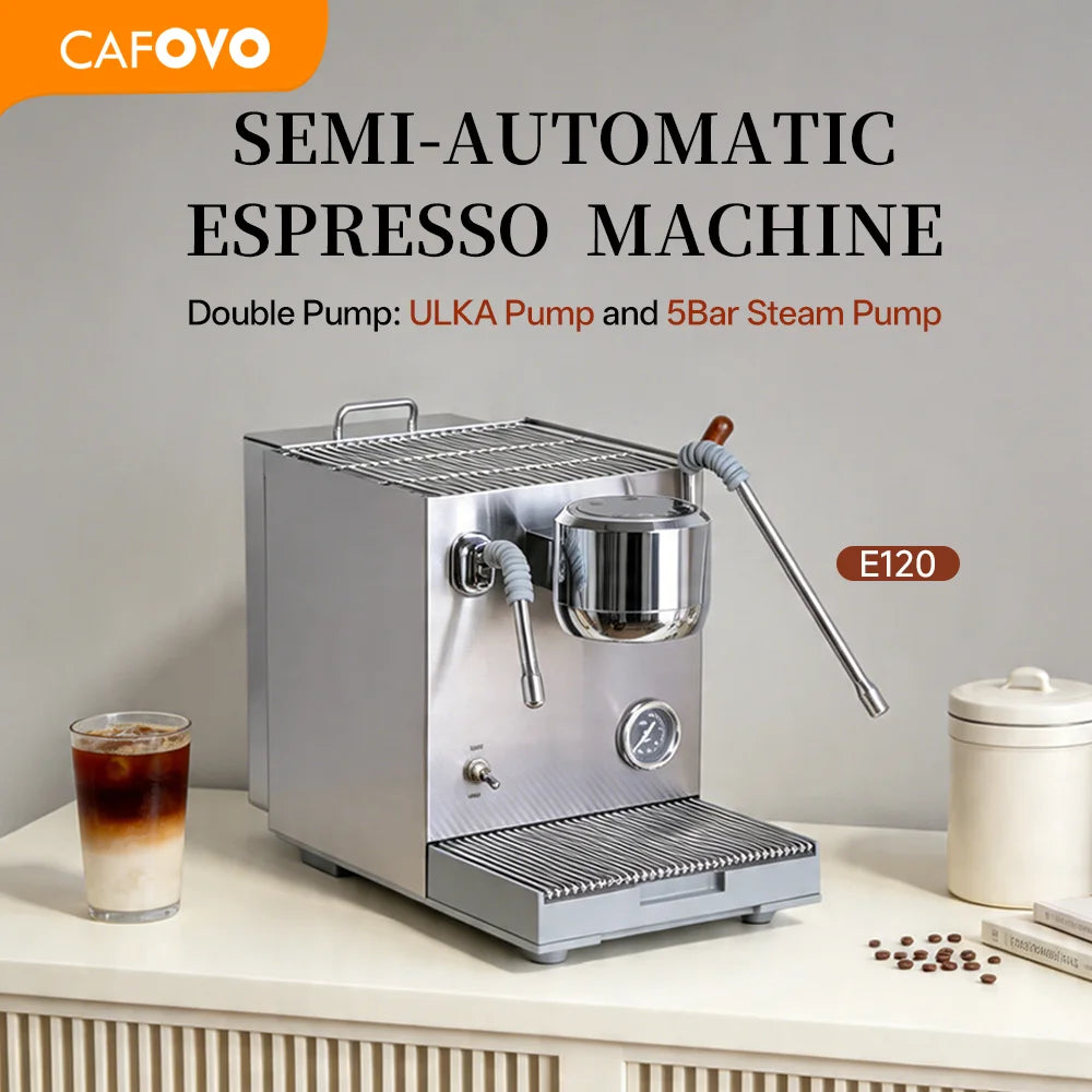 Cafovo E120 9bar Espresso Machine Boiler Ulka Pump