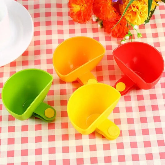 4pcs/Set Dip Clip Bowl Container Dish Plate Can