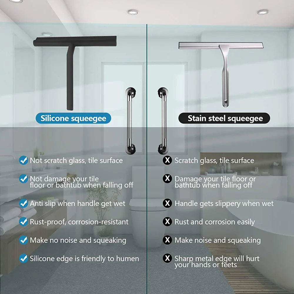 Shower Squeegee Glass Door Shower Wall Scraper Cleaner