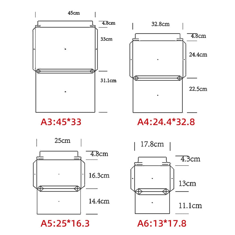 30pcs Envelope A3 A4 A5 A6 Postcards Message