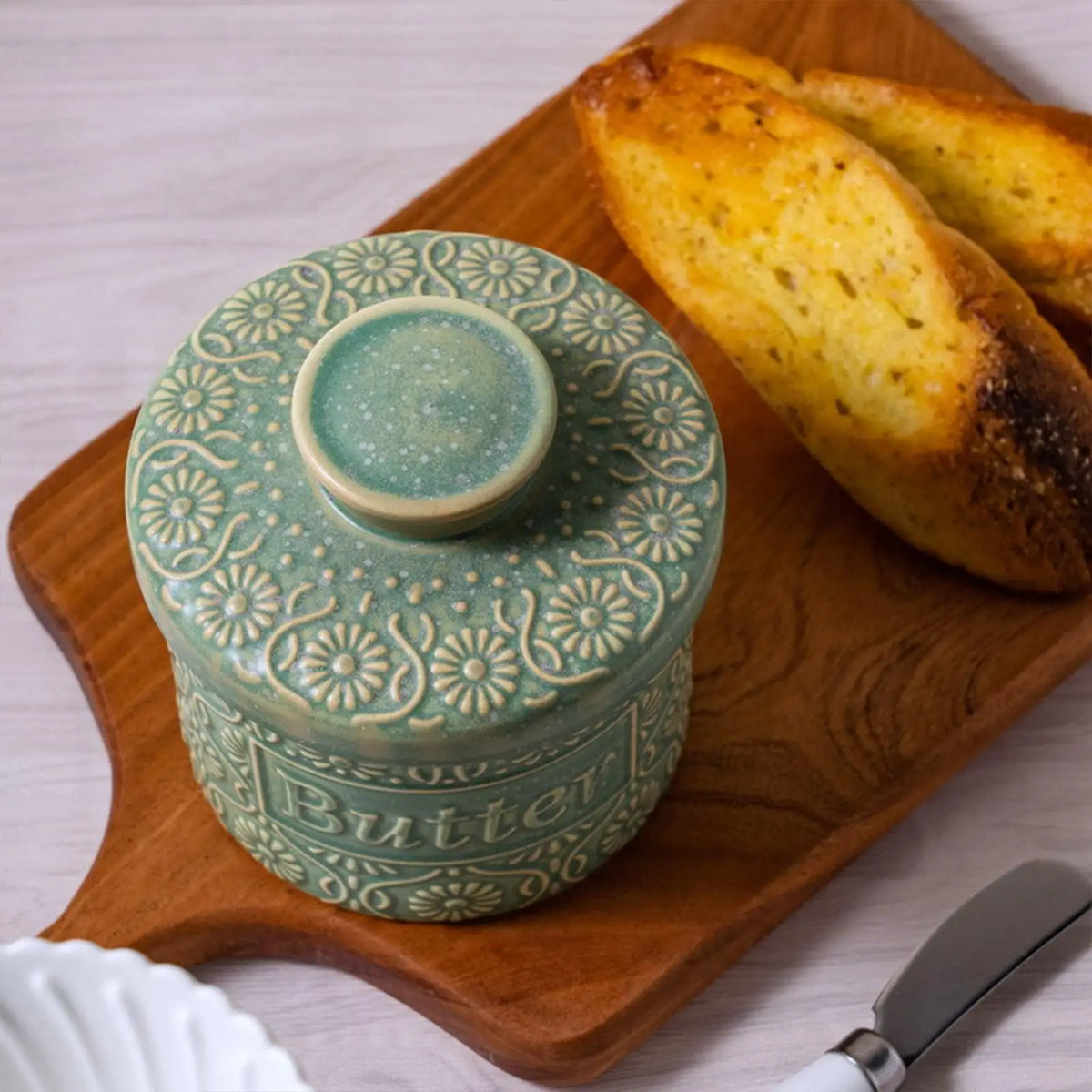 Ceramic Butter Container French Butter Crock Lid Butter