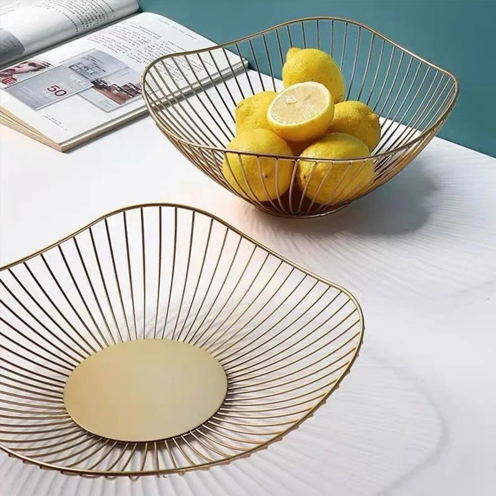 Multi Size Metal Fruit Basket Iron Snack Bread