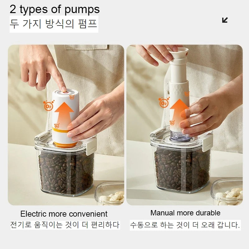 1pc Vacuum Sealed Tank Coffee Beans Vacuum Jar