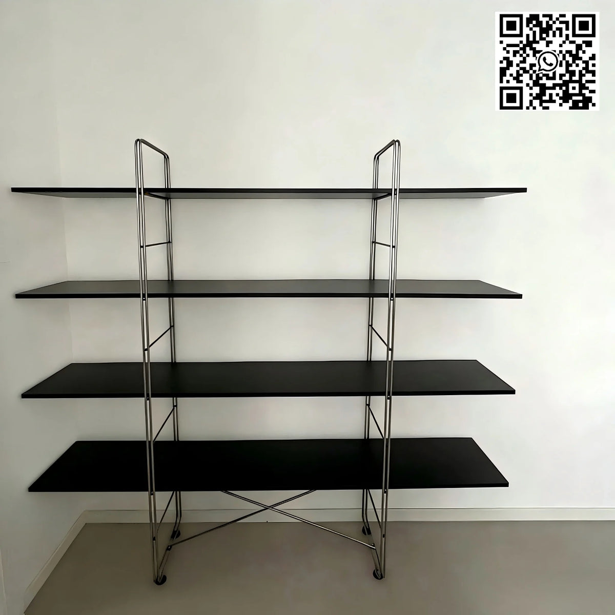 Solid Stainless Steel Bookshelf Multi-Layer Storage Rack