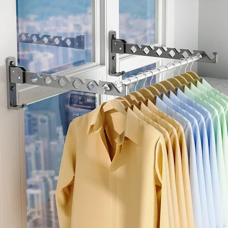 Clothes Drying Rack Collapsible Adjustable Angle Clothes Hanger