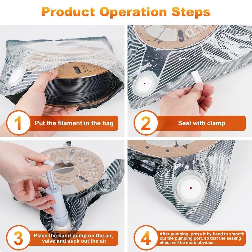 Upgraded Filament Storage Bag Pla Abs Petg Vacuum