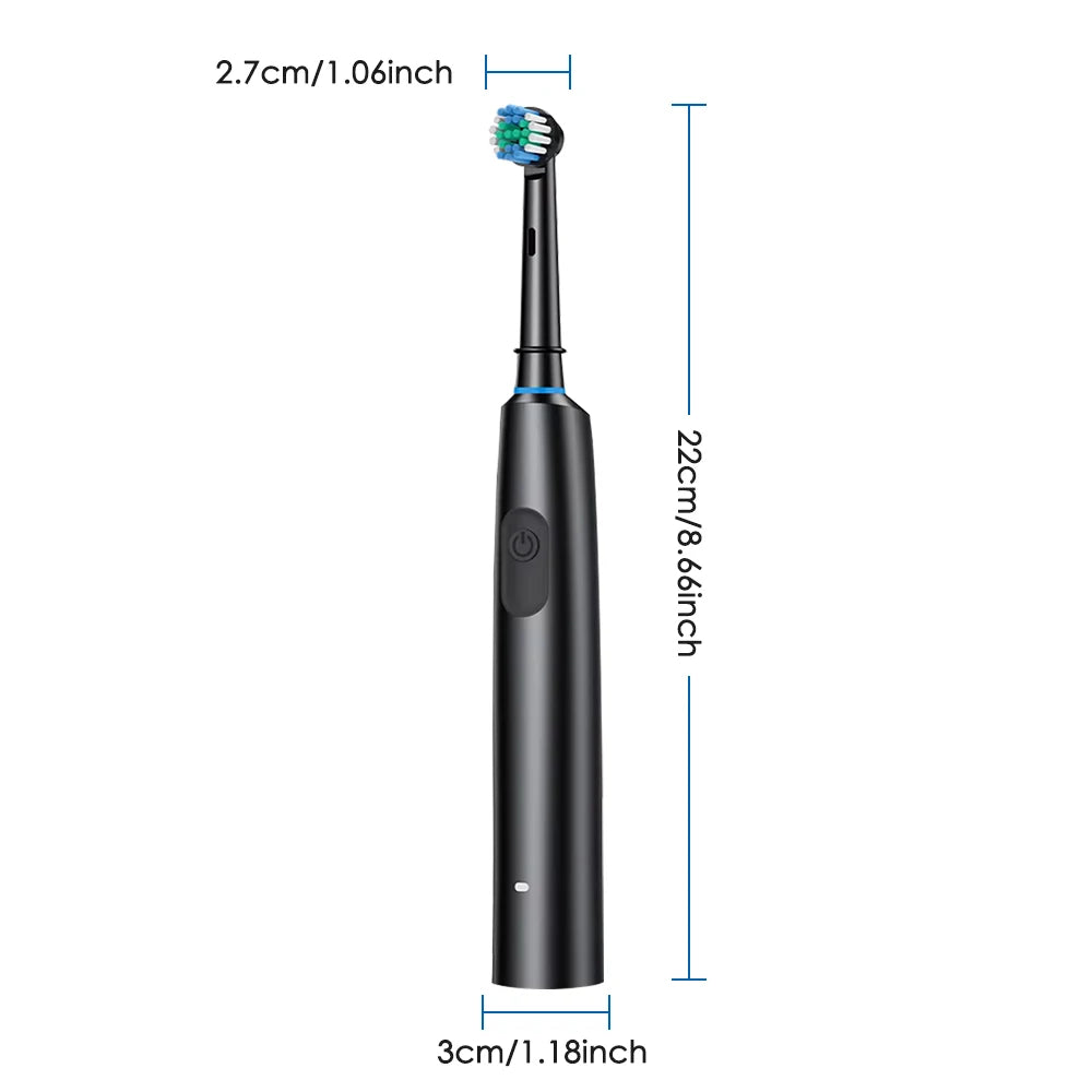 Electric Toothbrush Cordless Usb Rechargeable Waterproof