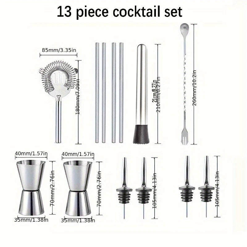 Professional Stainless Steel Cocktail Blender - Complete
