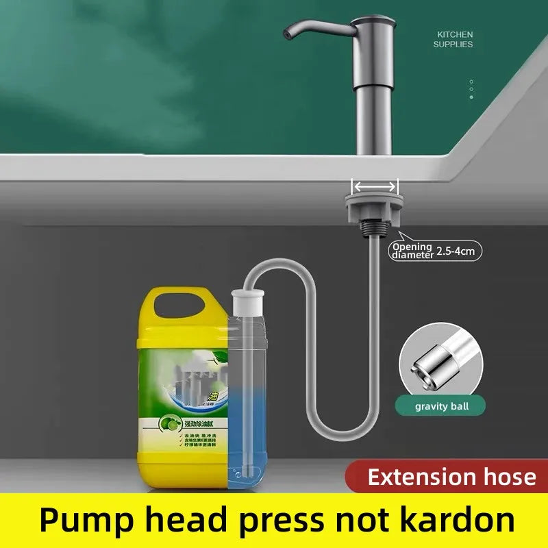 Counrtertop Dishes Dispenser Extention Tube Hand Press Soap