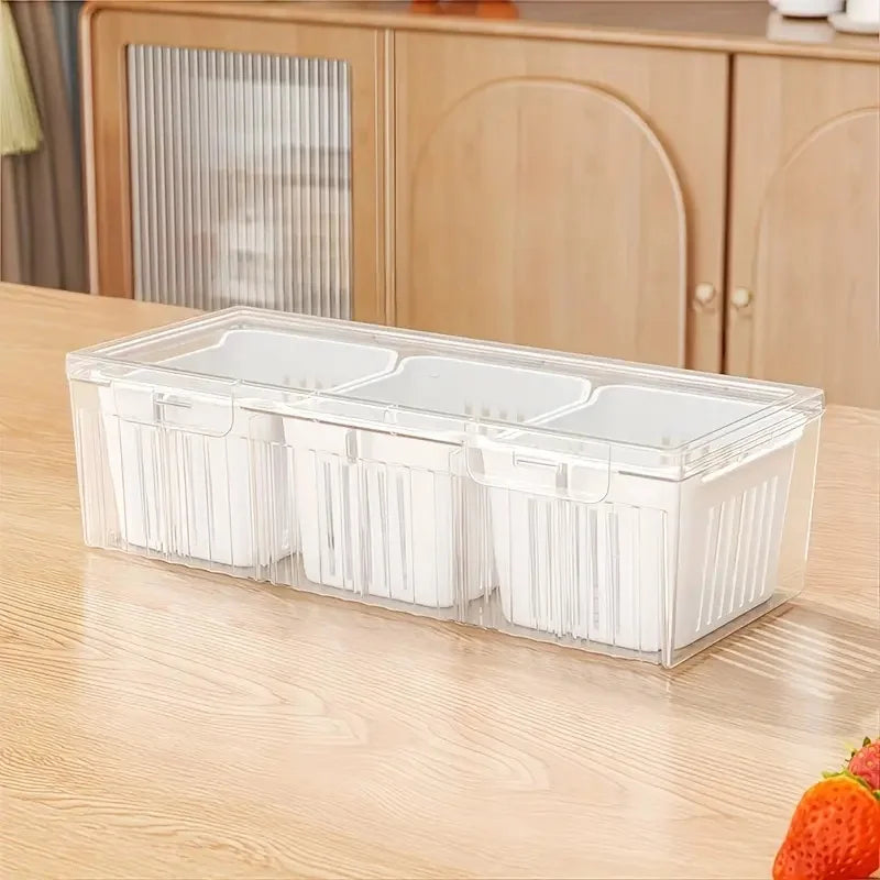 Of Food Storage Containers Square Transparent Compartments