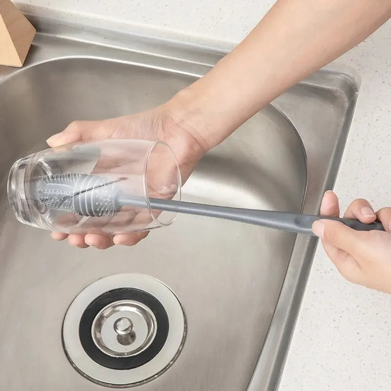 Long Handle Silicone Bottle Brush Cleaning Brush Cleaning
