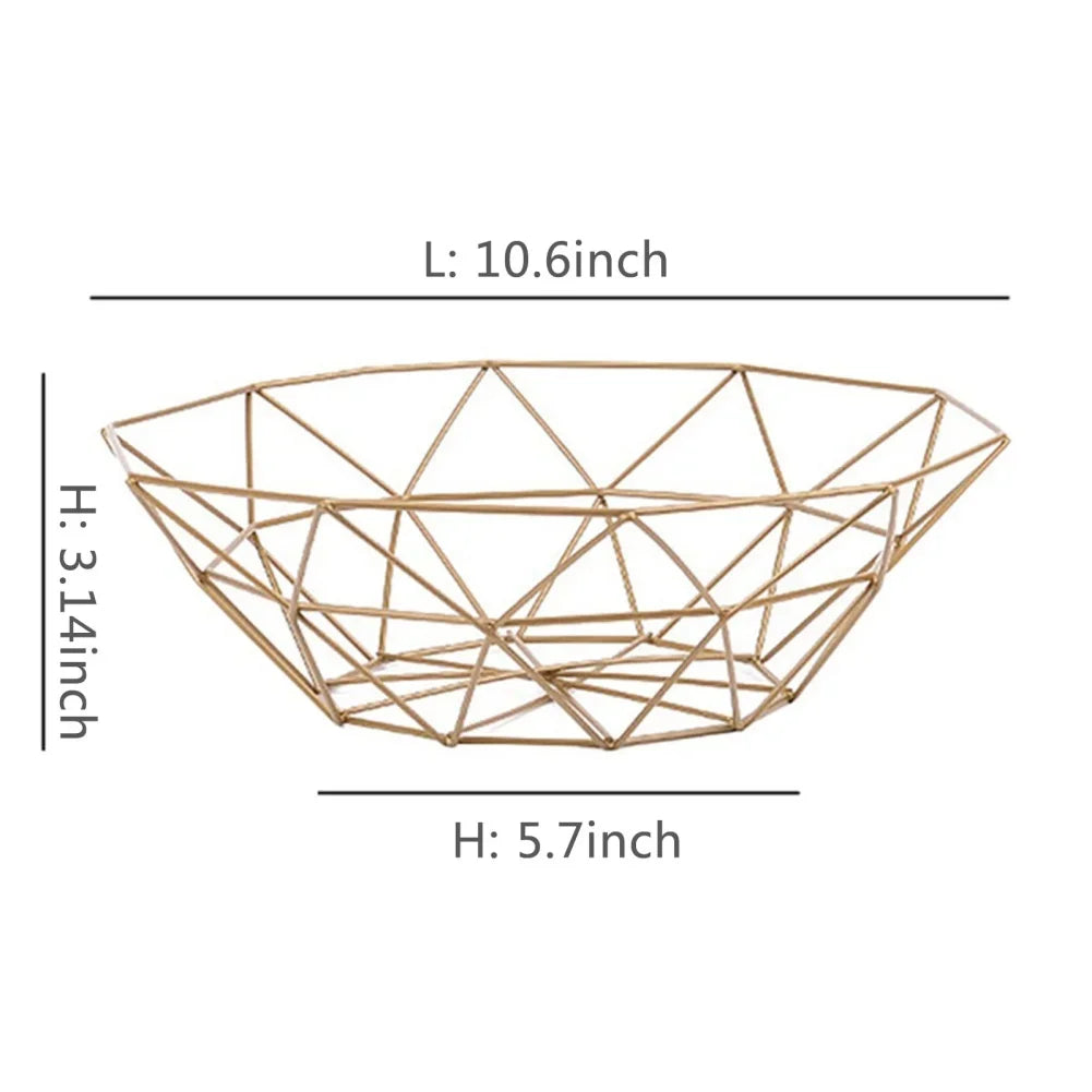 Multi Size Metal Fruit Basket Iron Snack Bread