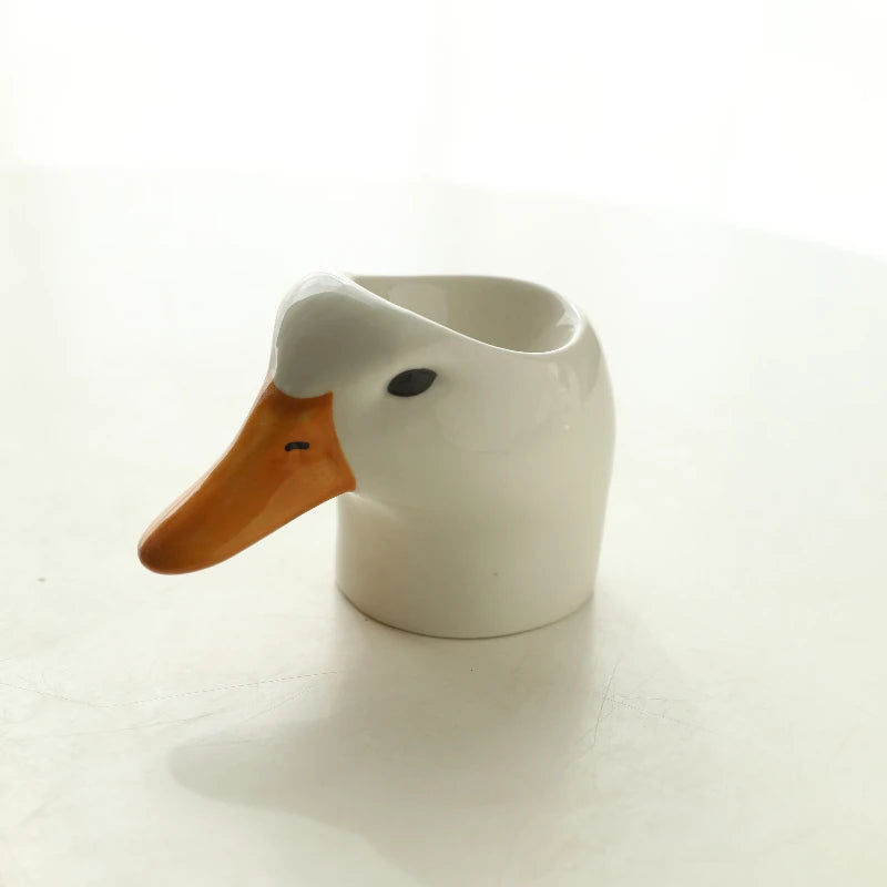 Ceramic Duck Swan Shape Egg Holder Storage Cup
