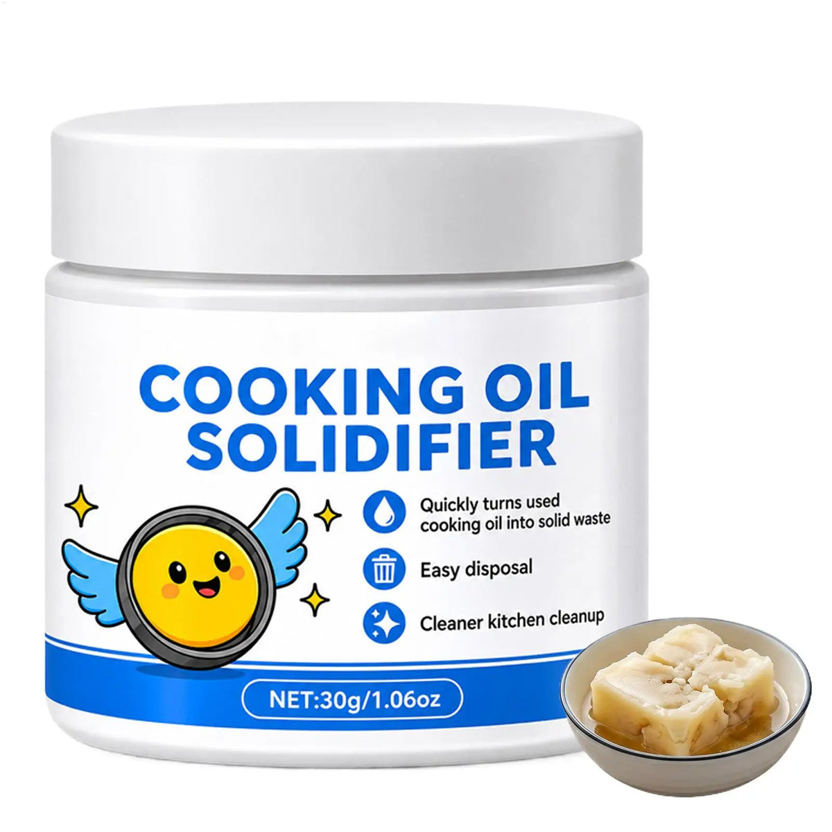 30ml Natural Oil Solidifier Powder Grease Cleaner Disposal