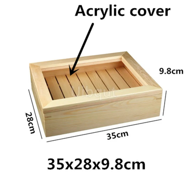 Japanese Cuisine Wooden Sashimi Sushi Box Lid Fish