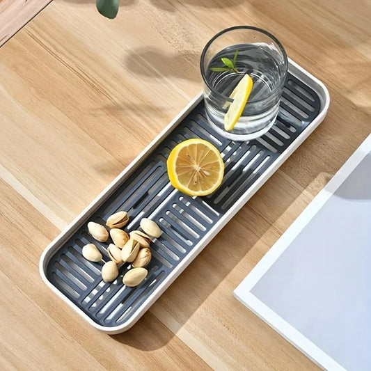 Sink Organizer Drain Tray Sponge Holder Cutlery Drainer