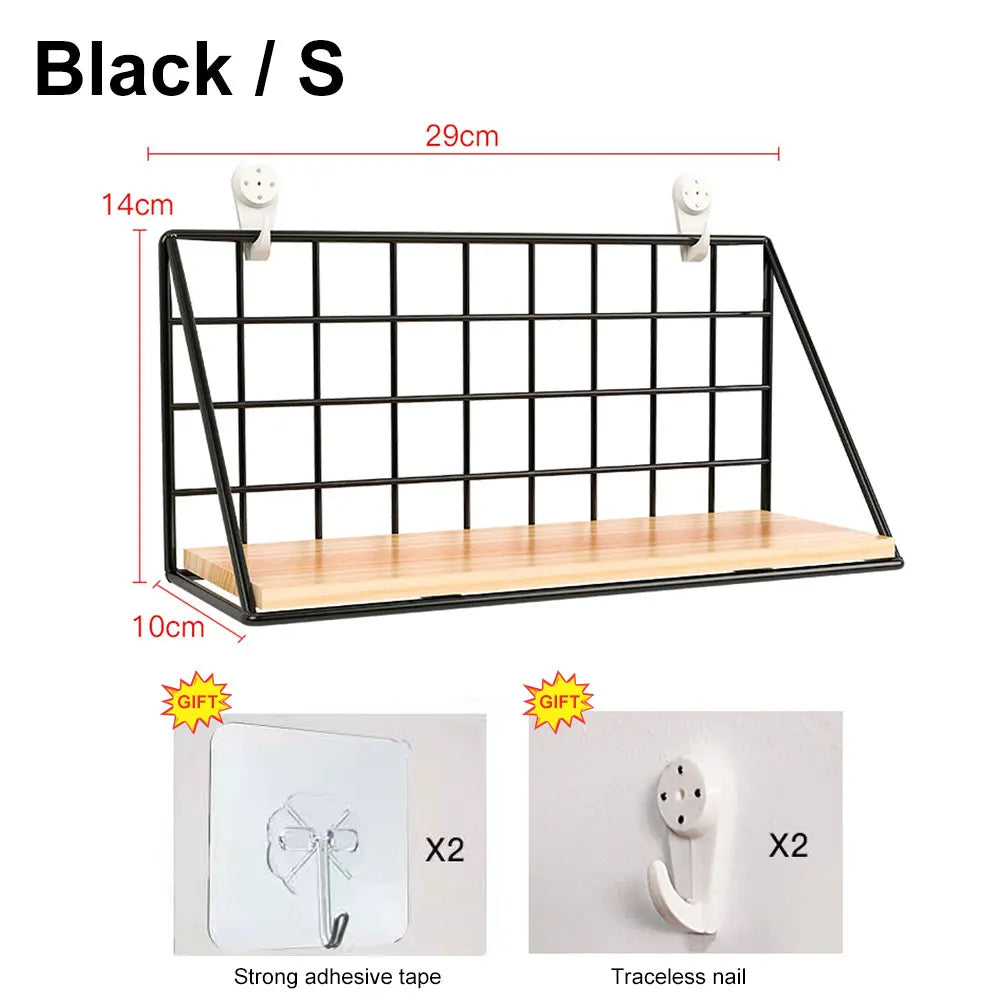 Spice Rack Hanging Wooden Spice Jar Storage Shelf