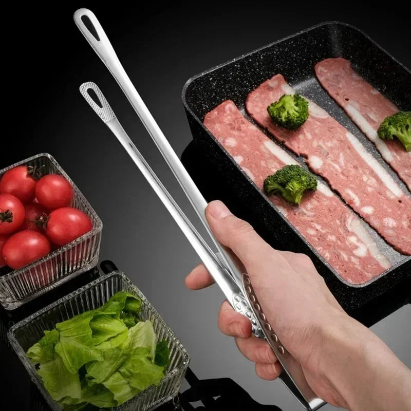 Food Tongs 304 Stainless Steel Barbecue Tongs Clip