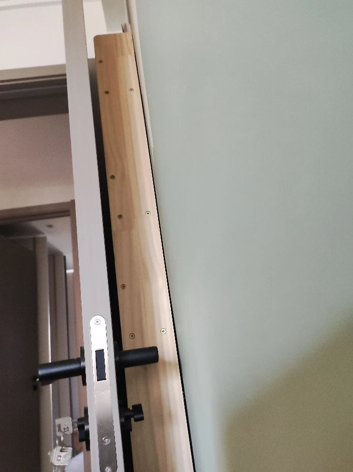 Solid Wood Narrow Bookshelf Door Backspace Saver Children
