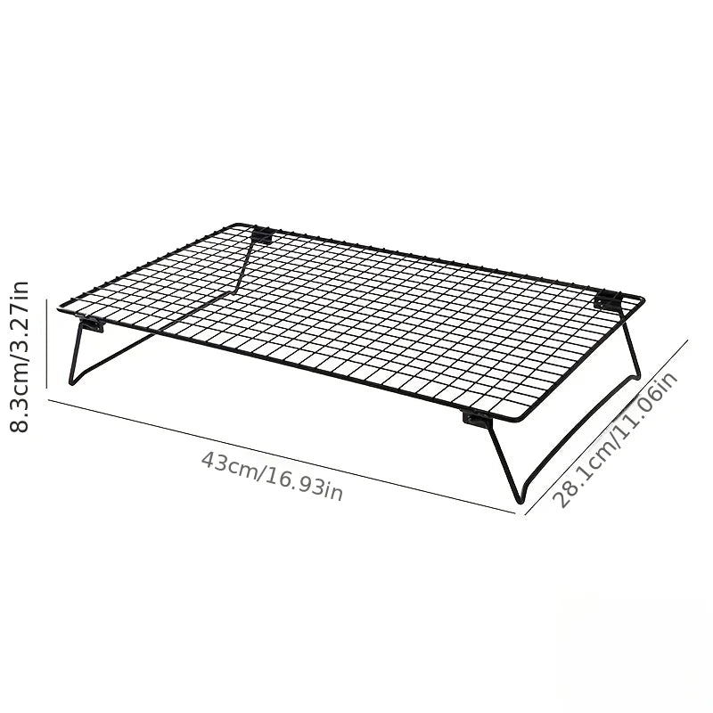 Baking Cake Folding Cooling Rack Rectangular Grid Small
