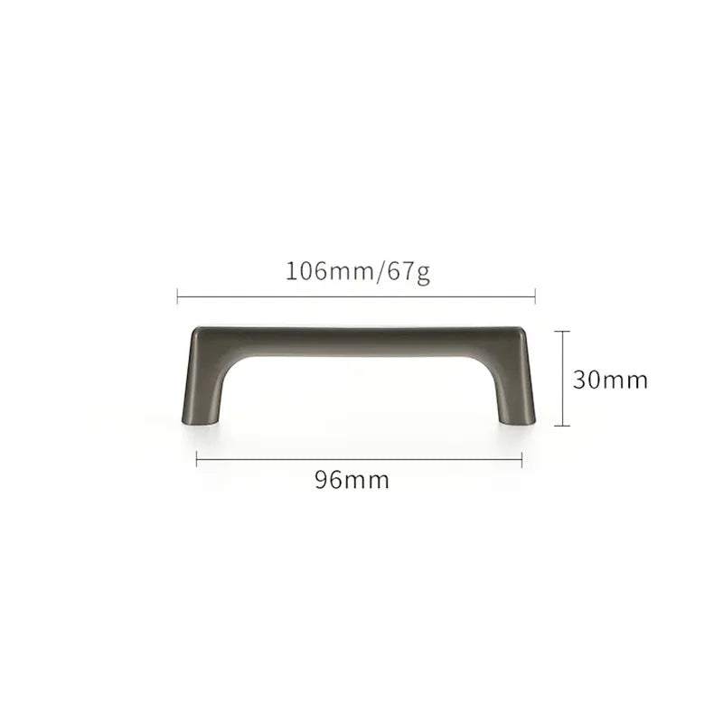 Silver Cabinet Storage Handles 96-320mm Dressers Cupboard Closet