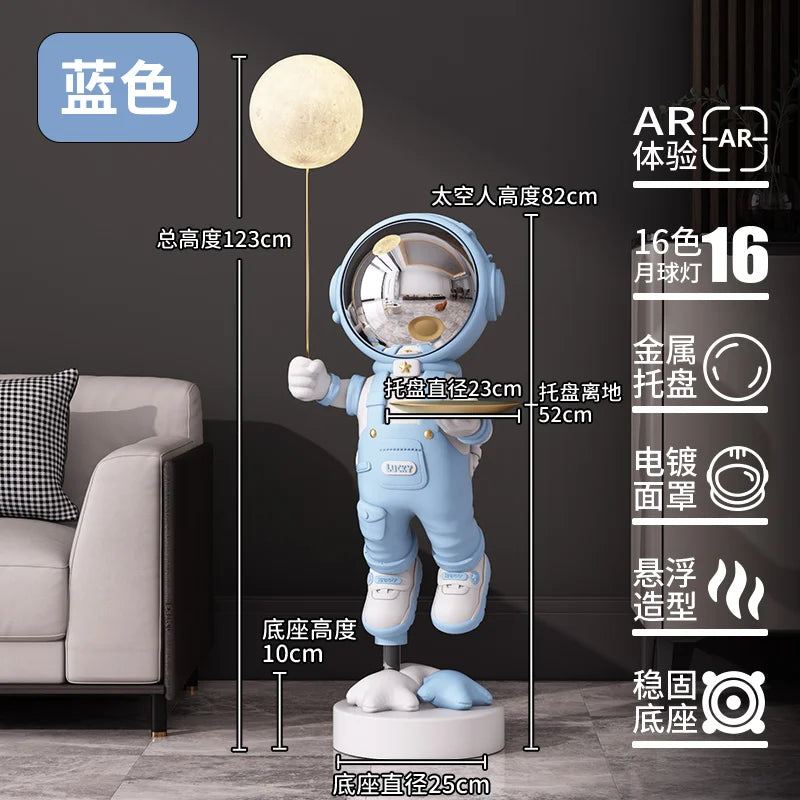 Decor Astronaut Statues Tray Storage Rack Art Ornaments