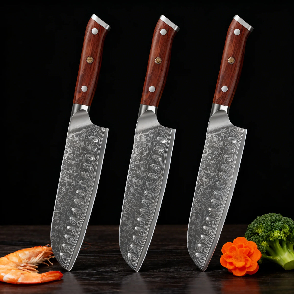 1/2/3/4pcs 67 Layer Damascus Steel Knife Fruit Vegetable
