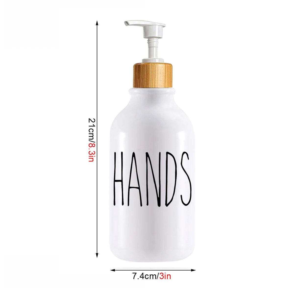 Dish Hand Soap Dispenser Bamboo Pump Liquid Hand