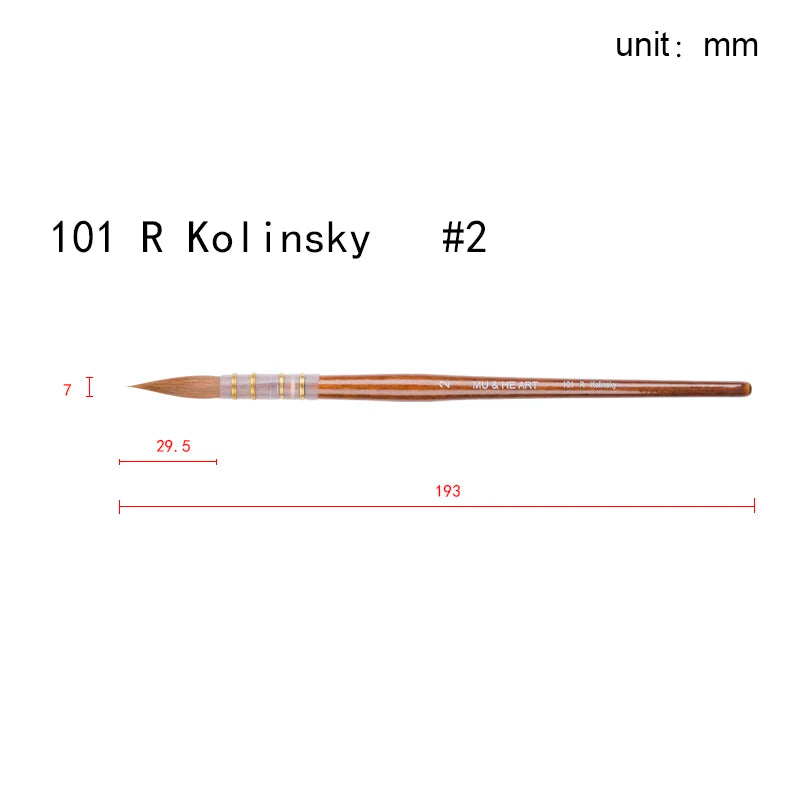 High Quality Kolinsky Sable Hair Mixed Watercolor Painting