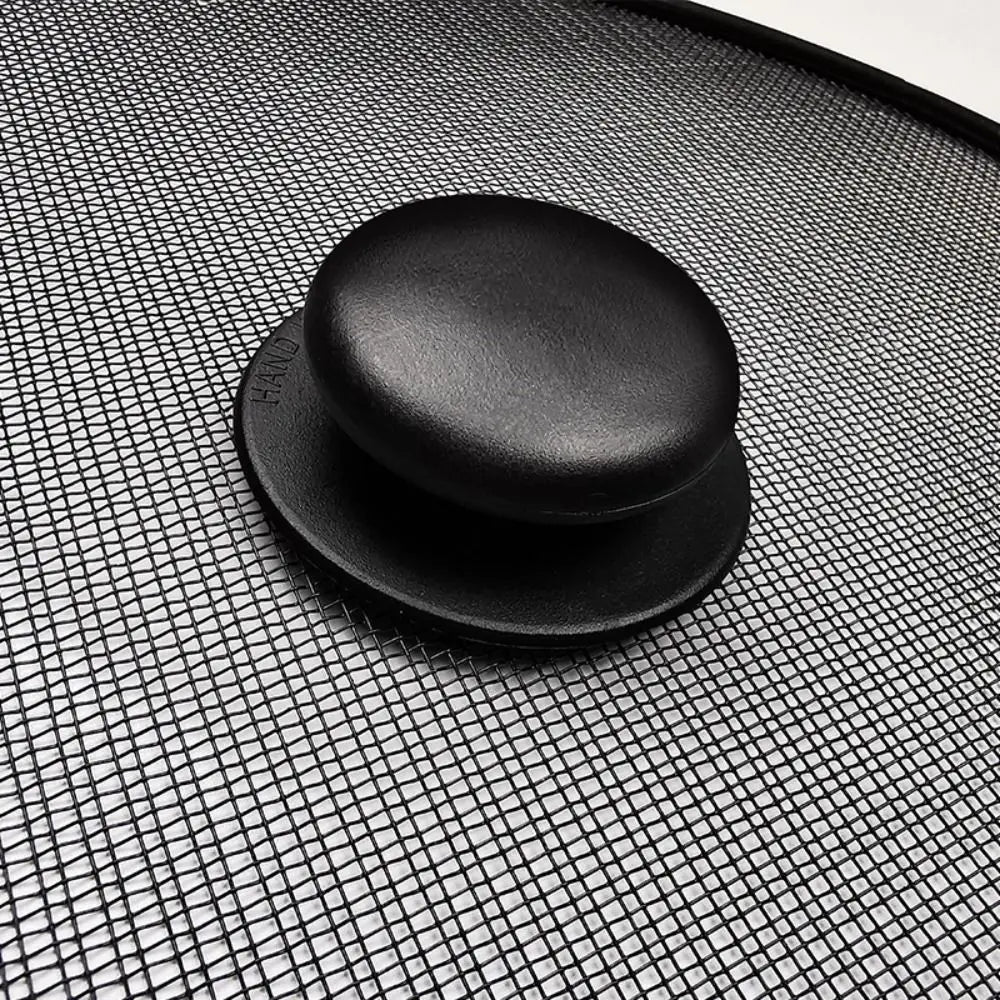 Black Splatter Screen Anti Grease Frying Pan Oil