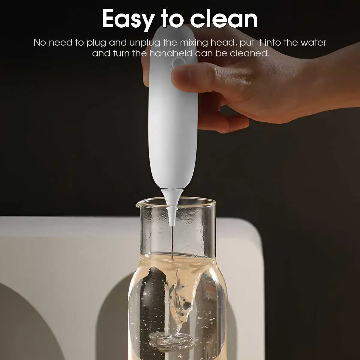 Electric Milk Frother Handheld Automatic Foam Maker Coffee