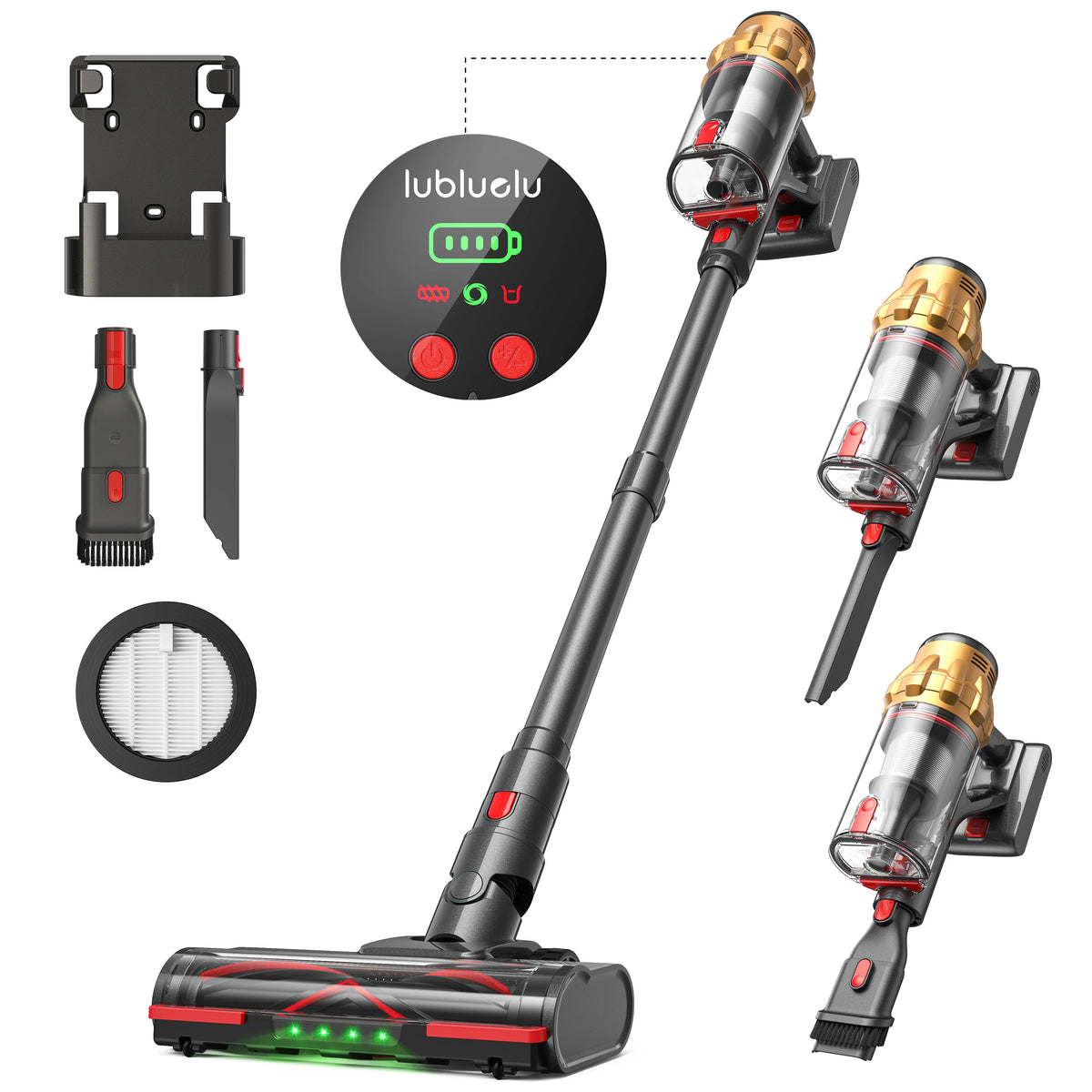 Lubluelu G11 Cordless Vacuum Cleaner 50kpa Powerful Suction