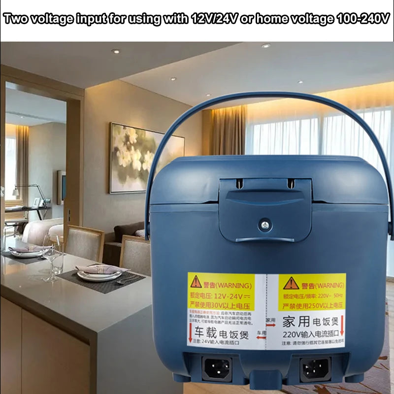 12v/24v Electric Pressure Cooking Pot Car Truck Smart