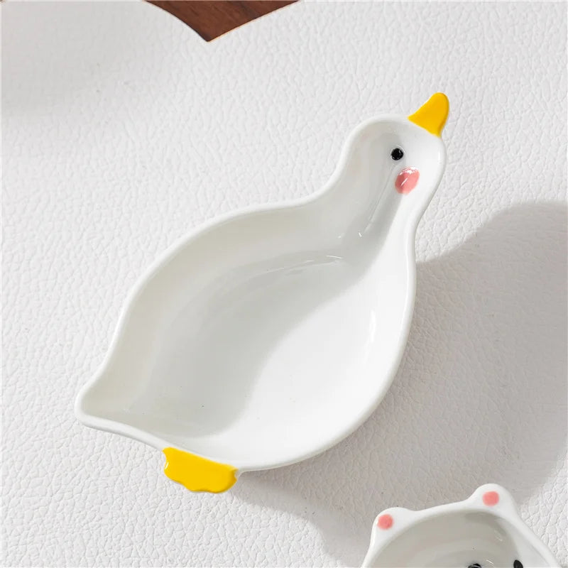 Japanese Style Ceramic Tiny Plate Creativity Restaurant Soy