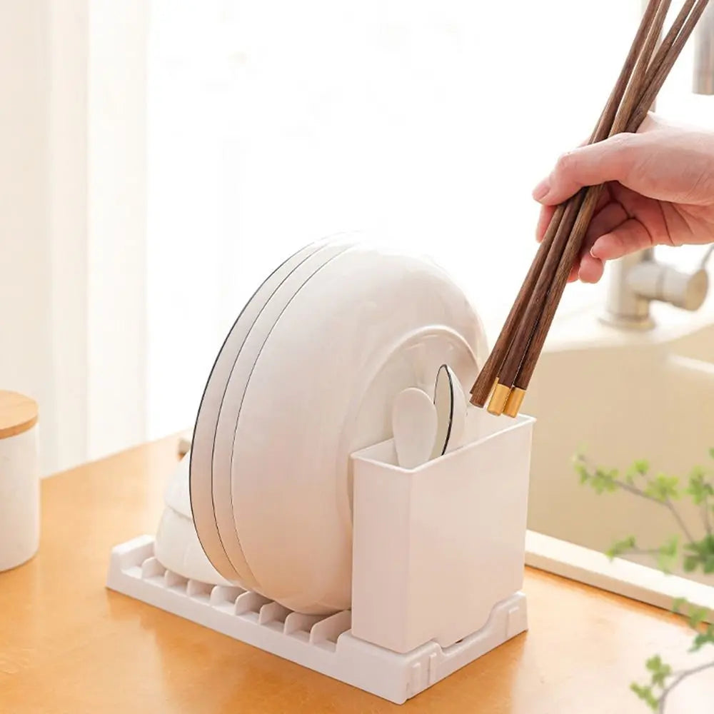 Plastic Foldable Dish Drying Rack In Space-Saving Utensils